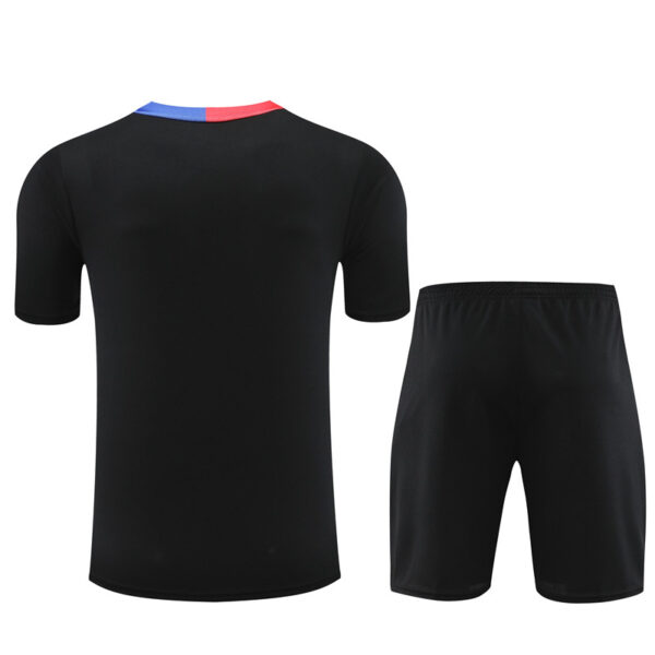 Barcelona 2024-25 Black Short Sleeve Training Kit - Image 2
