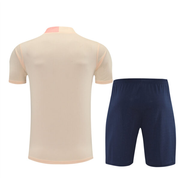 Barcelona 2025-26 Beige Short Sleeve Training Kit - Image 2