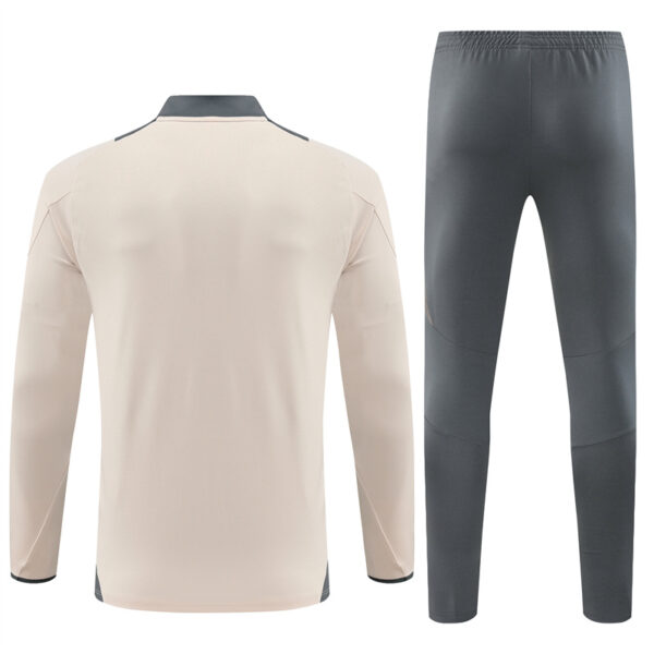 Real Madrid 2024-25 Apricot Half Zip Long Sleeve Training Kit - Image 2