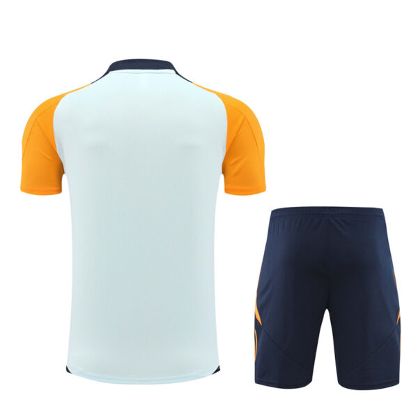 Real Madrid 2024-25 Light Blue Short Sleeve Training Kit - Image 2