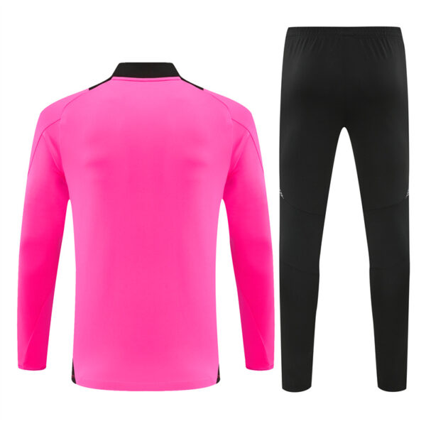 Real Madrid 2024-25 Rose Red Half Zip Long Sleeve Training Kit - Image 2