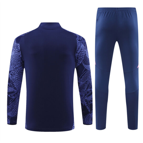 Real Madrid 2024-25 Royal Blue Dragon Half Zip Long Sleeve Training Kit - Image 2