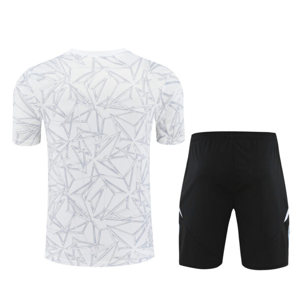 Real Madrid 2024-25 White Grey (Camo Edition) Short Sleeve Training Kit - Image 2