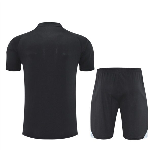 Real Madrid 2025-26 Black Short Sleeve Training Kit - Image 2