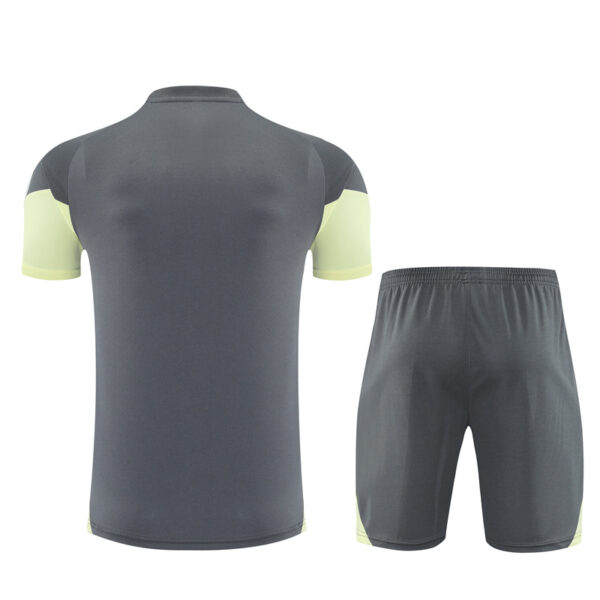 Real Madrid 2025-26 Dark Grey Short Sleeve Training Kit - Image 2