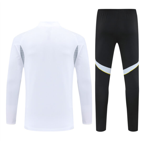 Real Madrid 2025-26 White Half Zip Long Sleeve Training Kit - Image 2