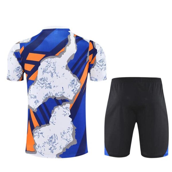 Real Madrid 2025-26 Yellow Blue (Camo Edition) Short Sleeve Training Kit - Image 2