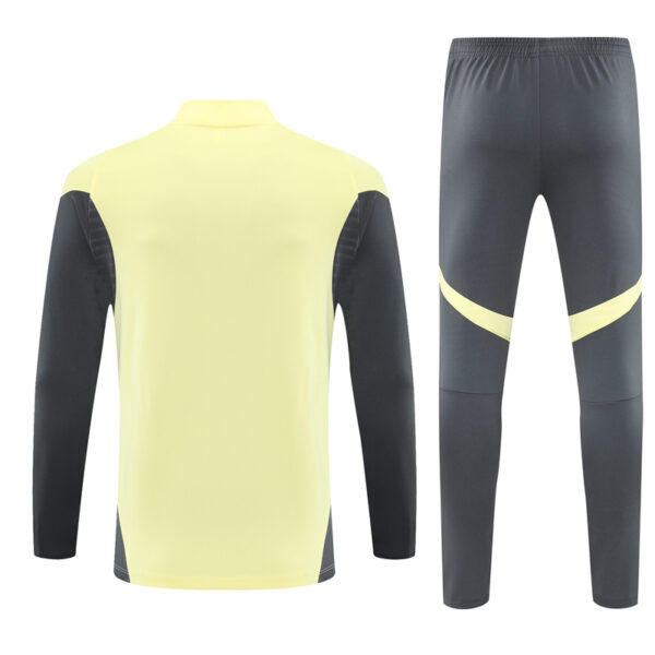 Real Madrid 2025-26 Yellow Half Zip Long Sleeve Training Kit - Image 2