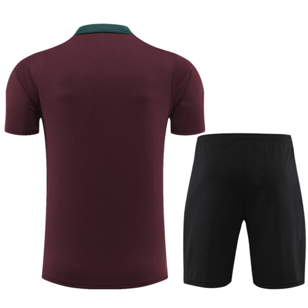 PSG 2024-25 Maroon Short Sleeve Training Kit - Image 2