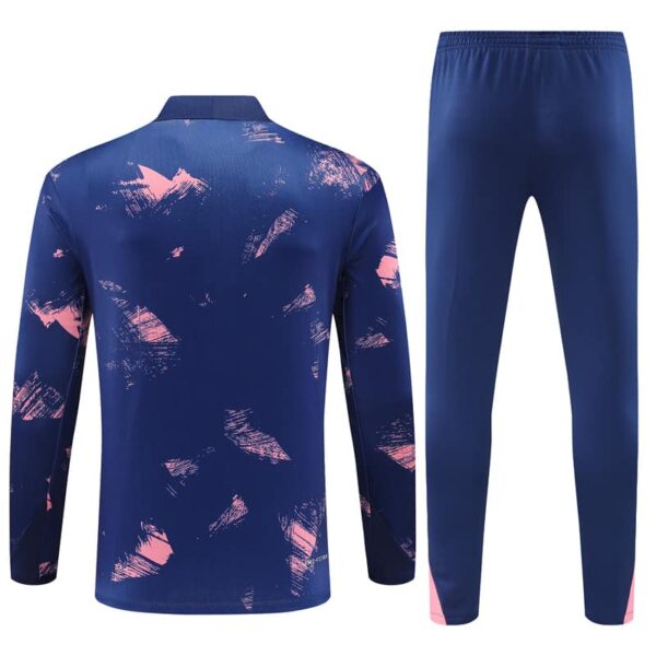 PSG Jordan 2024-25 Royal Blue (Camo Edition) Half Zip Long Sleeve Training Kit - Image 2
