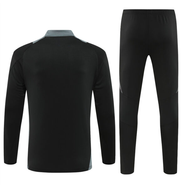 Algeria 2024-25 Black Half Zip Long Sleeve Training Kit - Image 2