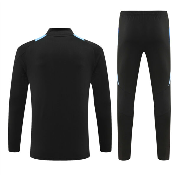 Argentina 2024-25 Black Half Zip Long Sleeve Training Kit - Image 2