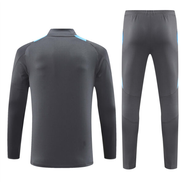 Argentina 2024-25 Dark Grey Half Zip Long Sleeve Training Kit - Image 2