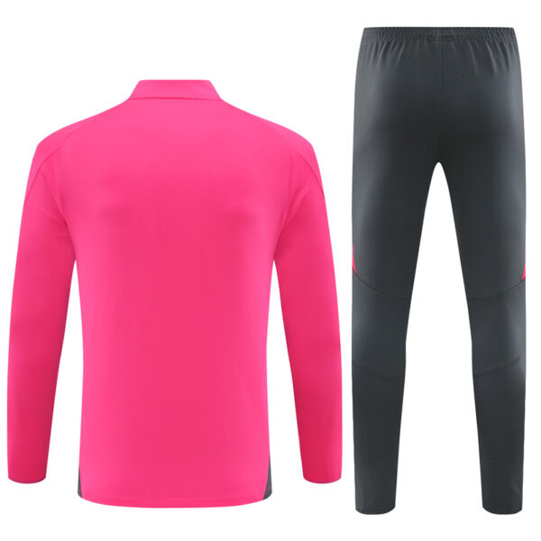 Germany 2024-25 Pink Half Zip Long Sleeve Training Kit - Image 2