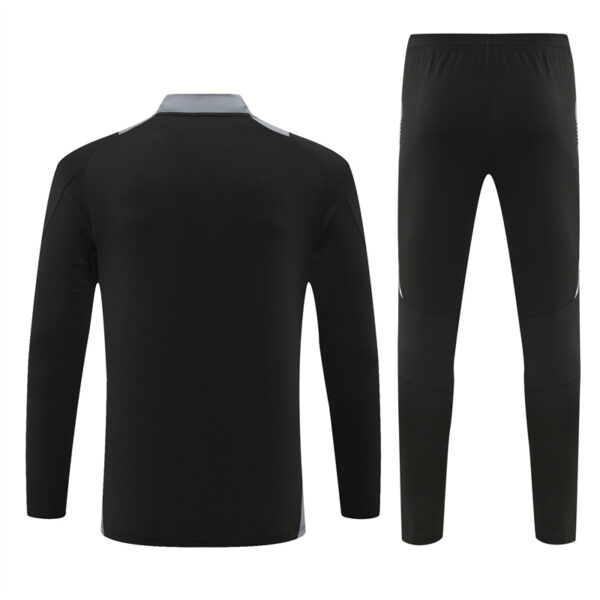Italy 2024-25 Black Half Zip Long Sleeve Training Kit - Image 2