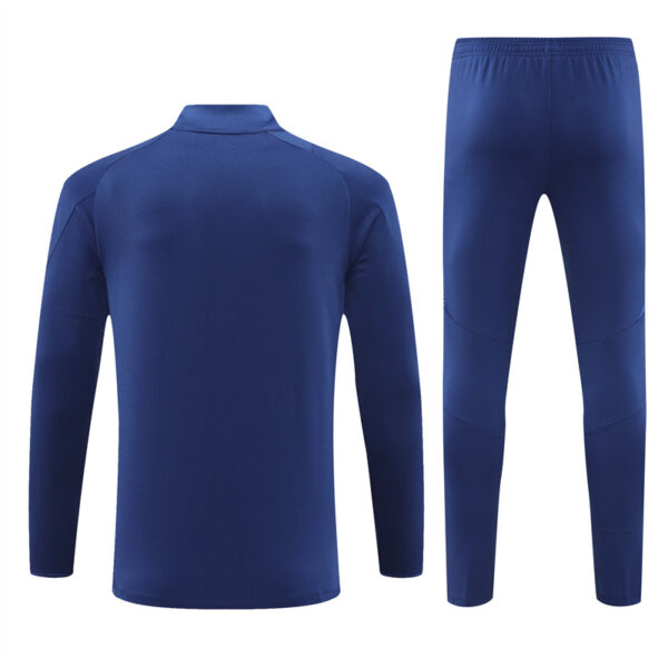 Italy 2024-25 Royal Blue Half Zip Long Sleeve Training Kit - Image 2