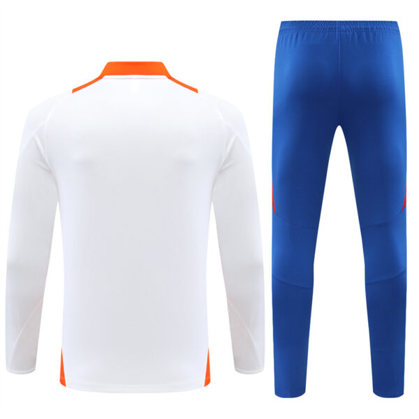 Japan 2024-25 White Half Zip Long Sleeve Training Kit - Image 2