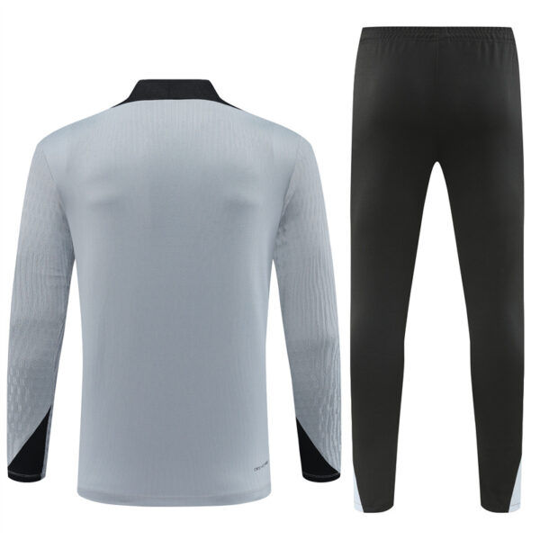 Korea 2024-25 Light Grey Half Zip Long Sleeve Training Kit - Image 2