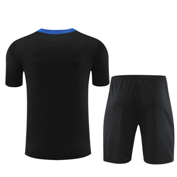 Netherlands 2024-25 Black Short Sleeve Training Kit - Image 2
