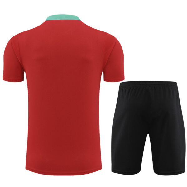 Portugal 2024-25 Red Short Sleeve Training Kit - Image 2