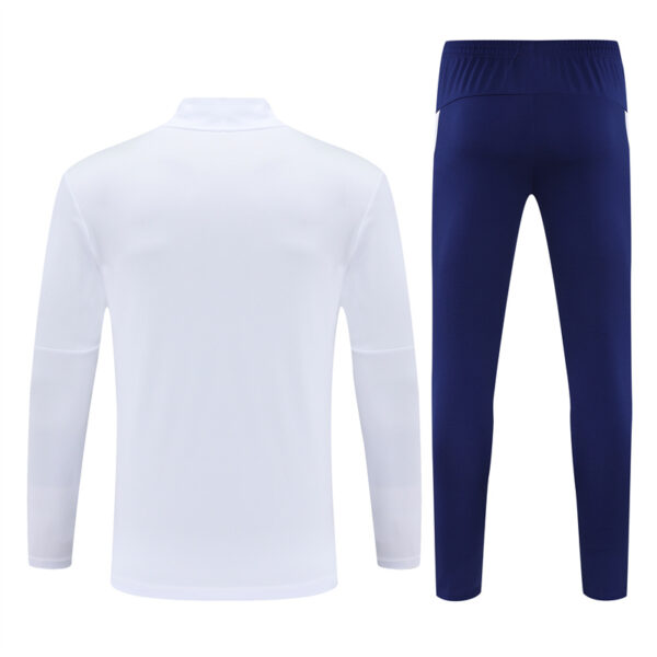 Portugal 2025-26 White Half Zip Long Sleeve Training Kit - Image 2
