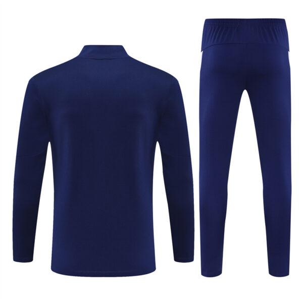 Portugal 2025-26 Royal Blue Half Zip Long Sleeve Training Kit - Image 2