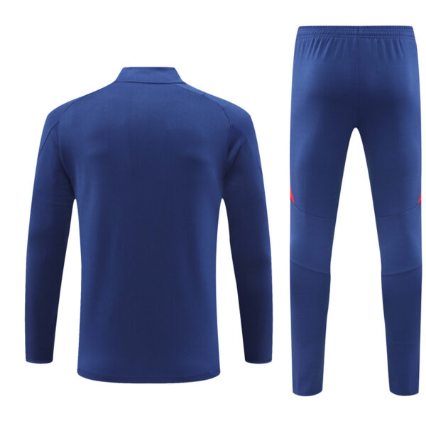 Spain 2024-25 Royal Blue Half Zip Long Sleeve Training Kit - Image 2