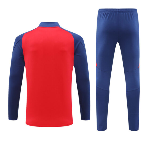 Spain 2024-25 Red Half Zip Long Sleeve Training Kit - Image 2