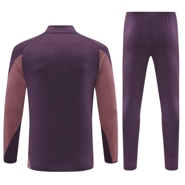 Arsenal 2024-25 Purple Half Zip Long Sleeve Training Kit - Image 2