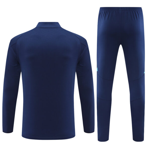 Arsenal 2024-25 Royal Blue Half Zip Long Sleeve Training Kit - Image 2