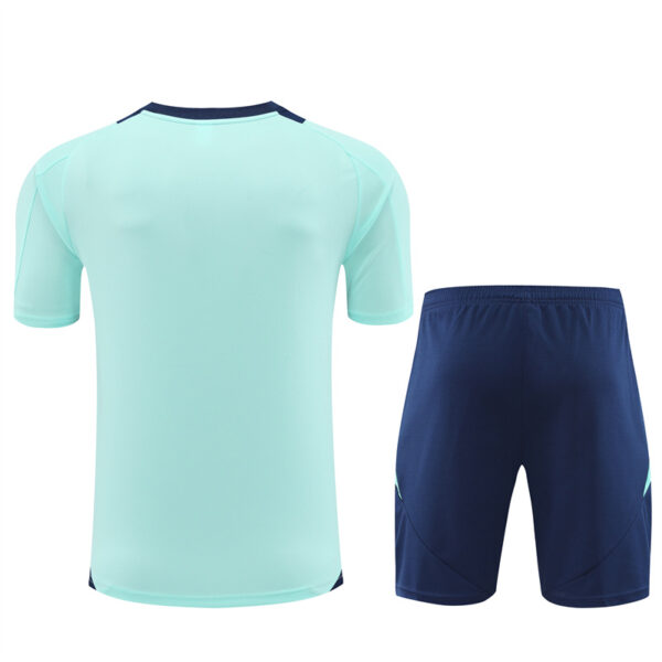 Arsenal 2024-25 Turquoise Blue Short Sleeve Training Kit - Image 2