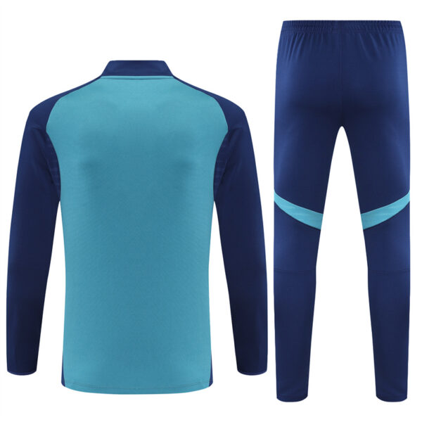 Arsenal 2025-26 Green Half Zip Long Sleeve Training Kit - Image 2