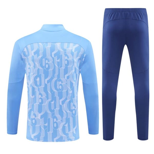 Manchester City 2024-25 Light Blue (Camo Edition) Half Zip Long Sleeve Training Kit - Image 2