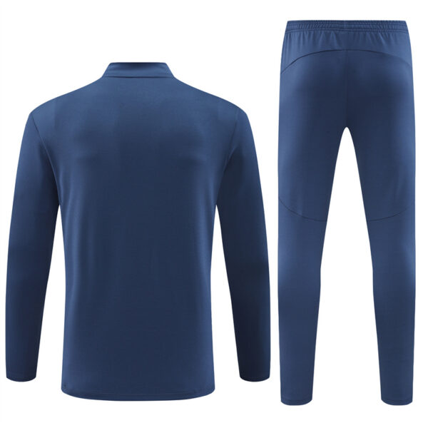 Manchester City 2024-25 Royal Blue (Embossed Edition) Half Zip Long Sleeve Training Kit - Image 2