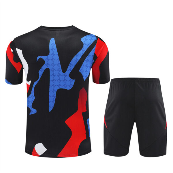 Manchester United 2024-25 Black (Camo Edition) Short Sleeve Training Kit - Image 2