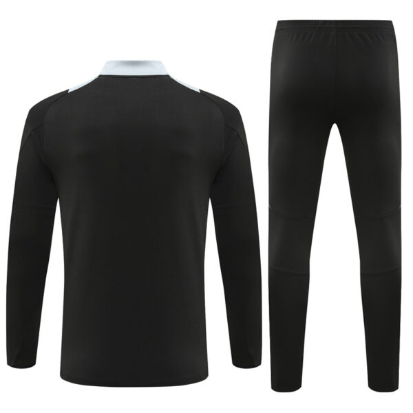Manchester United 2024-25 Black Half Zip Long Sleeve Training Kit - Image 2