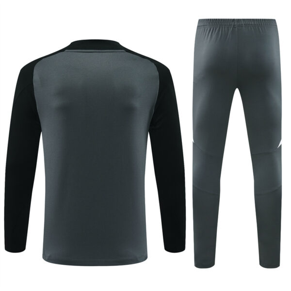Manchester United 2024-25 Dark Grey Half Zip Long Sleeve Training Kit - Image 2