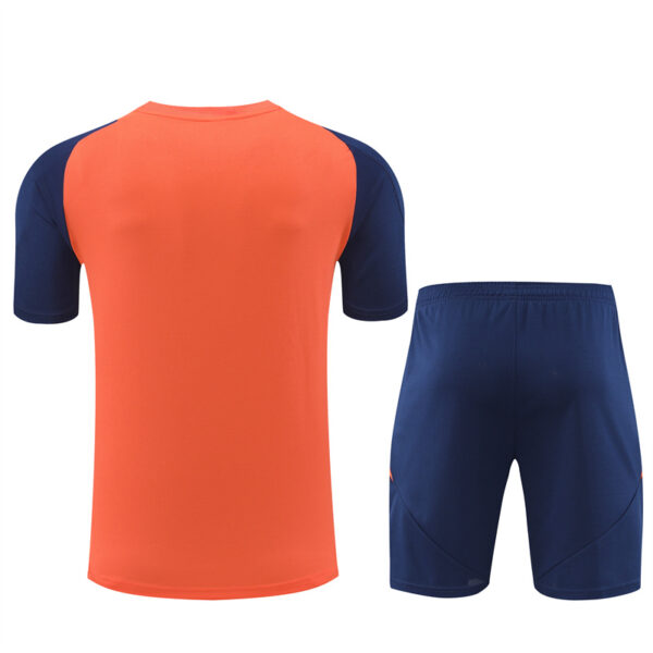 Manchester United 2024-25 Orange Short Sleeve Training Kit - Image 2