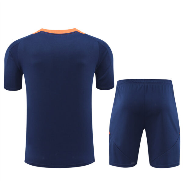 Manchester United 2024-25 Royal Blue Short Sleeve Training Kit - Image 2