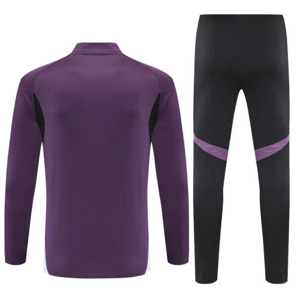 Manchester United 2025-26 Purple Half Zip Long Sleeve Training Kit - Image 2