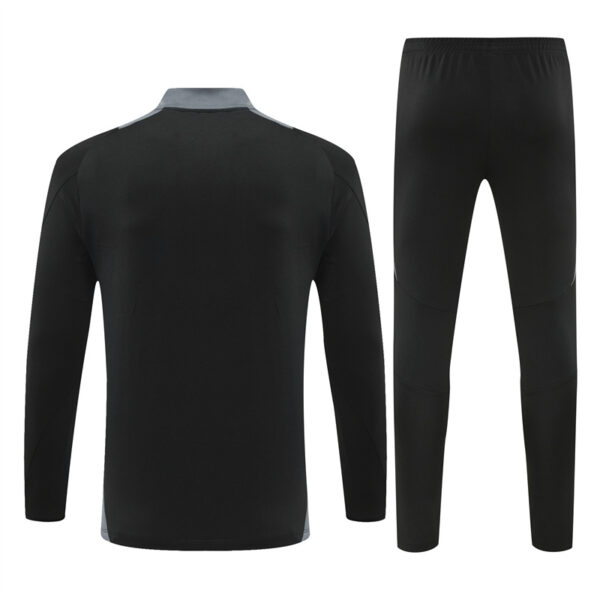 Al-Nassr 2024-25 Black Half Zip Long Sleeve Training Kit - Image 2