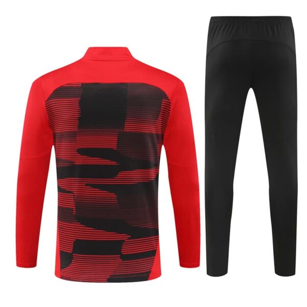 AC Milan 2024-25 Red (Camo Edition) Half Zip Long Sleeve Training Kit - Image 2