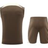 Corinthians 2024-25 Brown Cream Vest Training Kit - Image 2