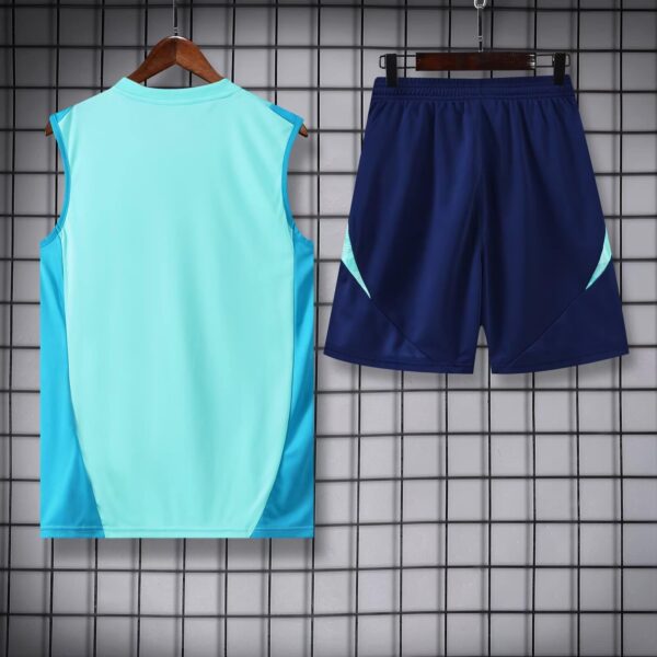 Flamengo 2025-26 Light Blue Vest Training Kit - Image 2