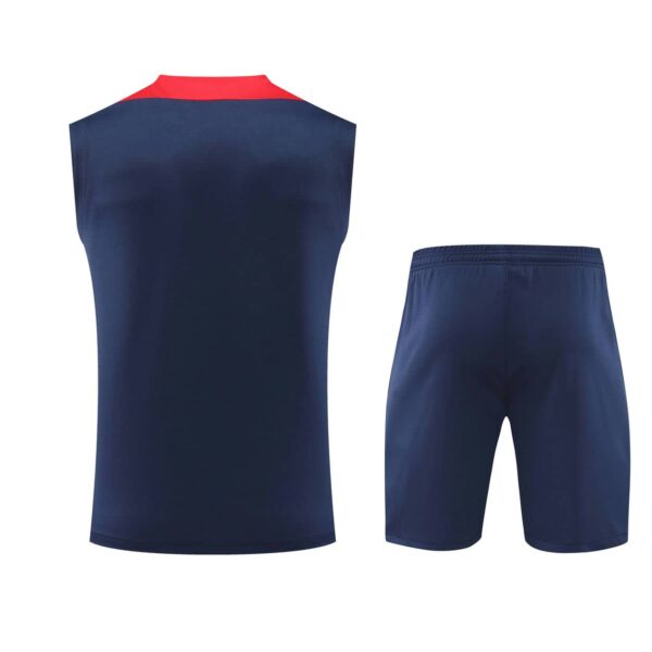 Atletico Madrid 2024-25 Navy Blue Vest Training Kit - Image 2