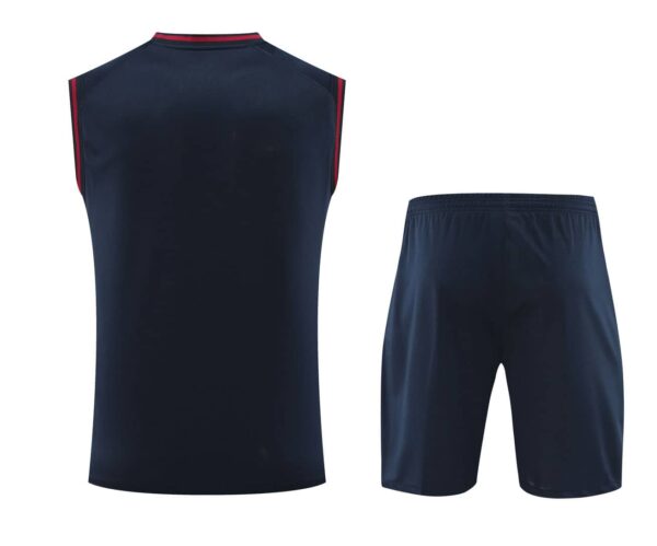 Barcelona 2024-25 Navy Paisley Vest Training Kit - Image 2