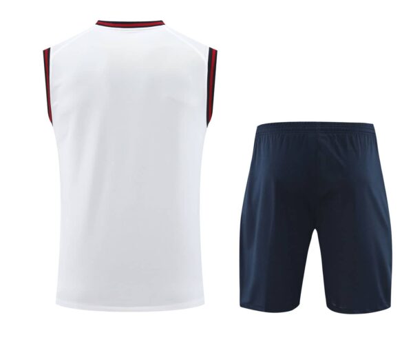 Barcelona 2024-25 White Paisley Vest Training Kit - Image 2