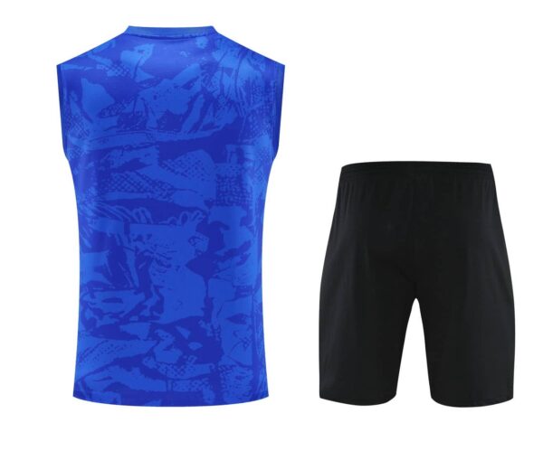 Barcelona 2025-26 Blue and Neon Green Vest Training Kit - Image 2