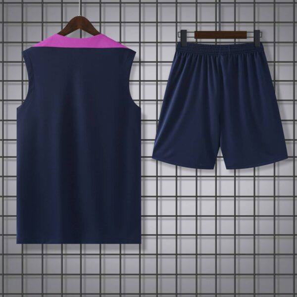 Barcelona 2025-26 Blue and Pink Vest Training Kit - Image 2