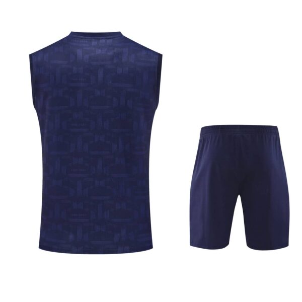 Barcelona 2025-26 Dark Blue with Gold Vest Training Kit - Image 2